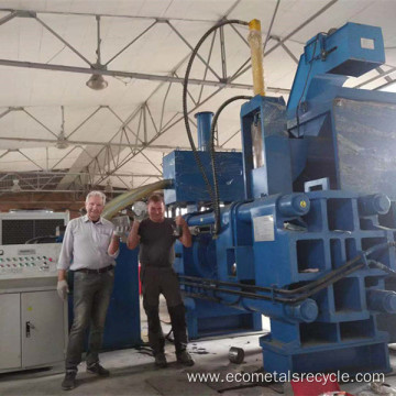 Horizontal Briquette Machine for Brass Meter Steel Metal